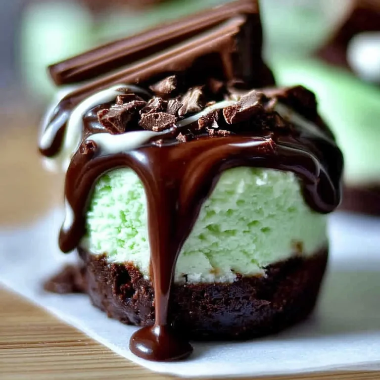 Andes Mint Mini Cheesecakes