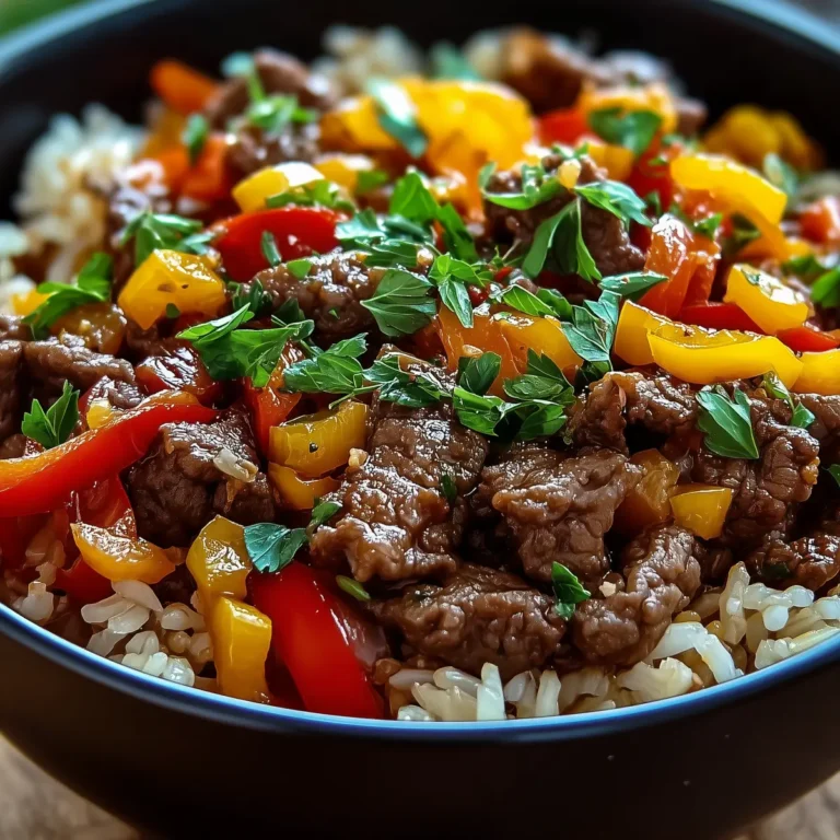 Beef and Pepper Rice Bowl