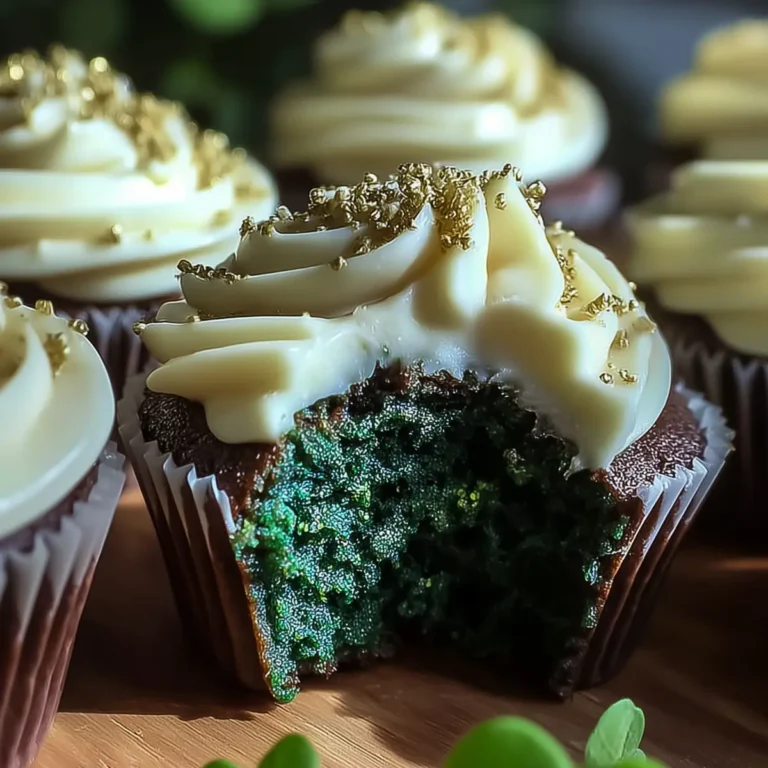 Green Velvet Cupcakes with Cream Cheese Frosting