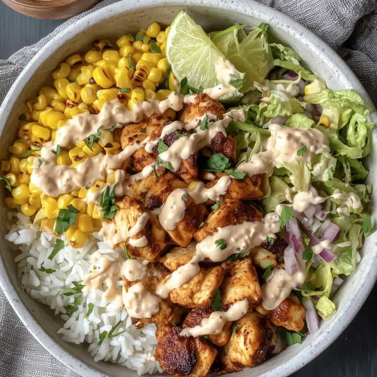 Healthy Street Corn Chicken Rice Bowl