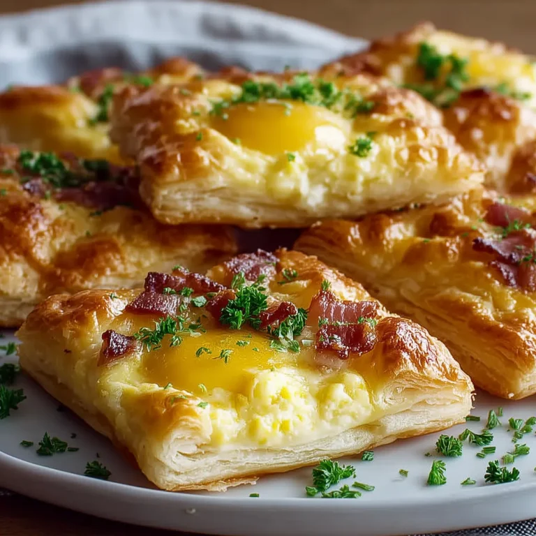 Mini Puff Pastry Breakfast Squares