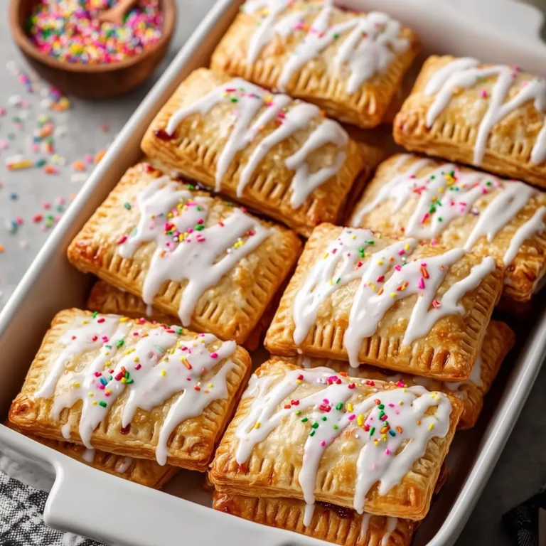 Protein Pop Tarts with Strawberry Jam and Vanilla Glaze