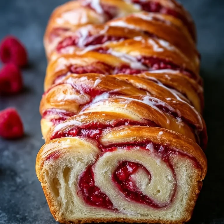 Raspberry Swirl Brioche Loaf