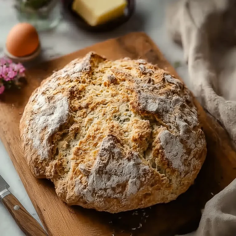 Rustic Irish Soda Bread with Caraway Seeds