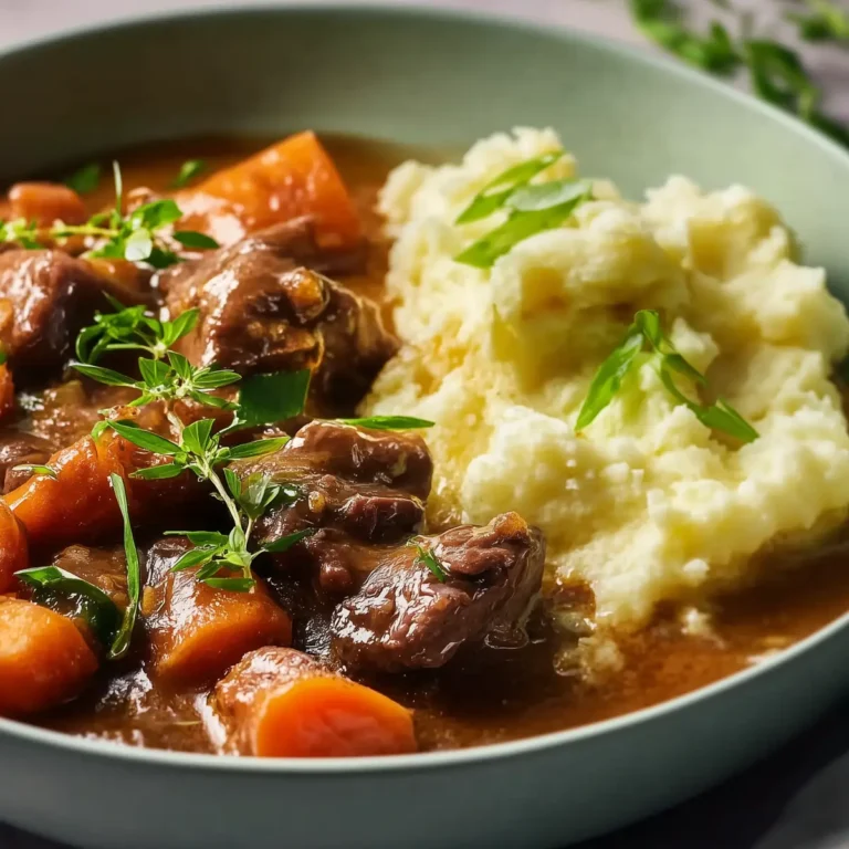 Slow Cooked Irish Stew with Colcannon