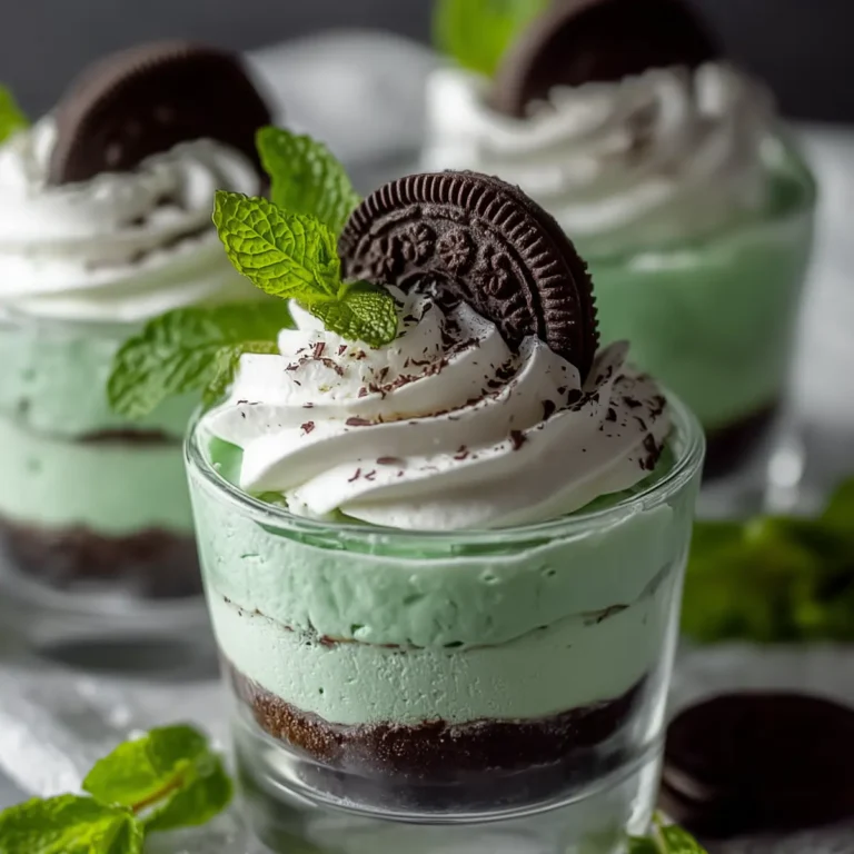 St Paddy's Mint Cheesecake Cups
