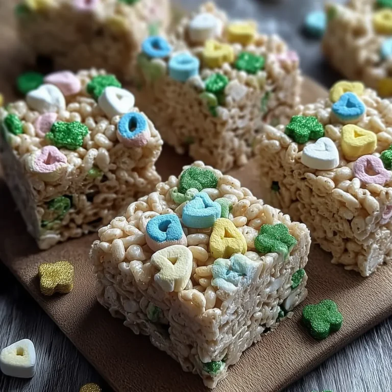 St. Patrick's Day Lucky Charms Rice Crispy Treats