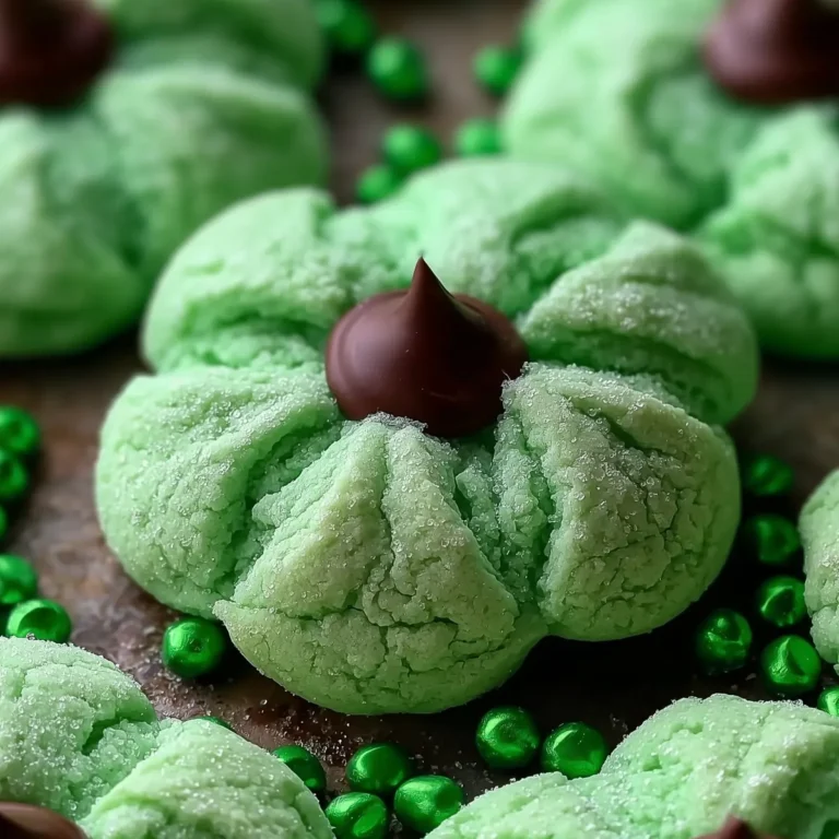 St. Patrick's Day Mint Blossom Cookies