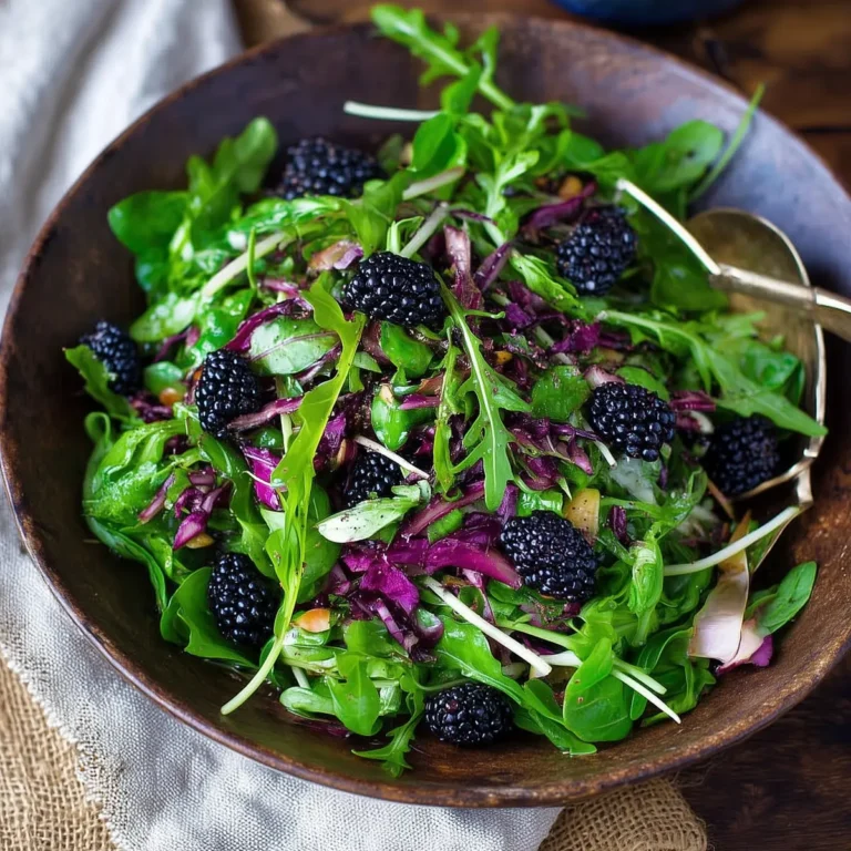 Blackberry Salad with Arugula and Basil