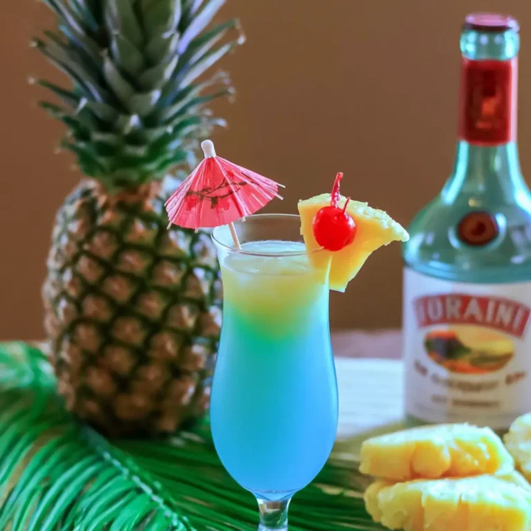 Blue Hawaii mocktail