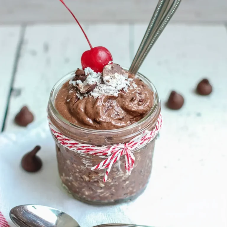 Brownie batter overnight oats
