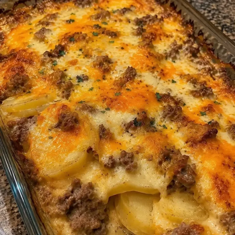 Cheesy Beef and Potato Casserole