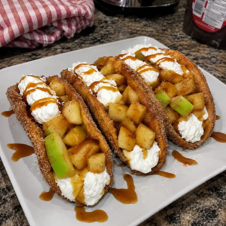Cinnamon Sugar Apple Cheesecake Tacos