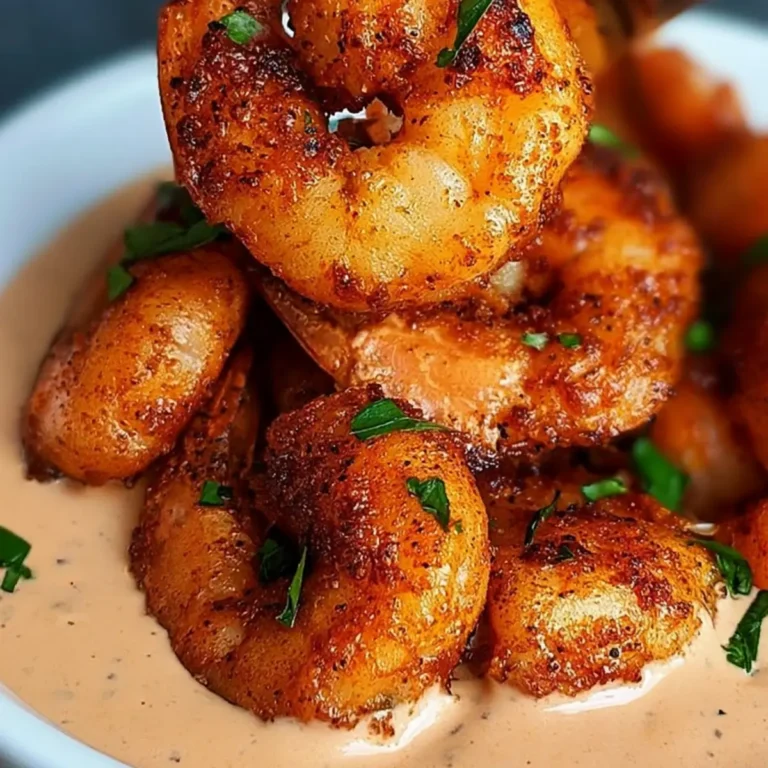 Crispy Cajun Shrimp with Creamy Sauce