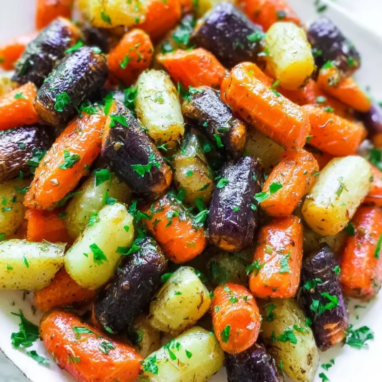 Herb-Roasted Tri-Colored Carrots