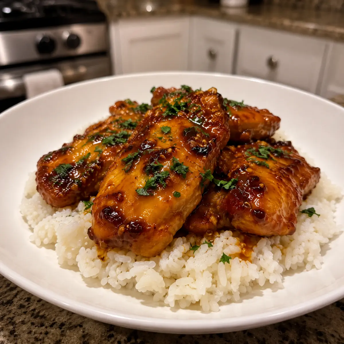 Honey Garlic Chicken Thighs
