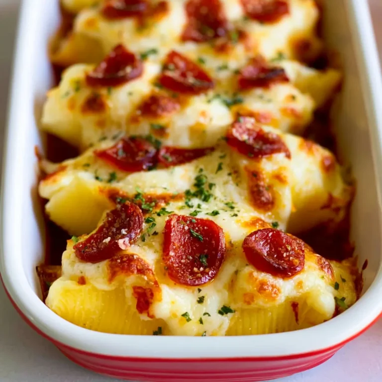 Pepperoni Pizza Stuffed Shells