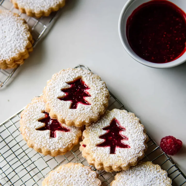 Raspberry Linzer Cookies