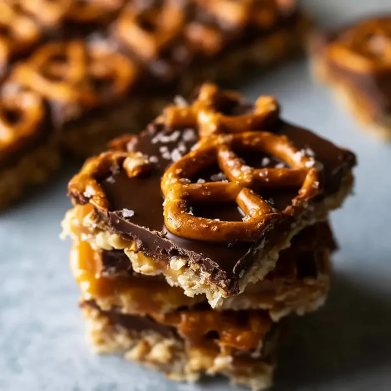 Salted Chocolate Caramel Pretzel Bars