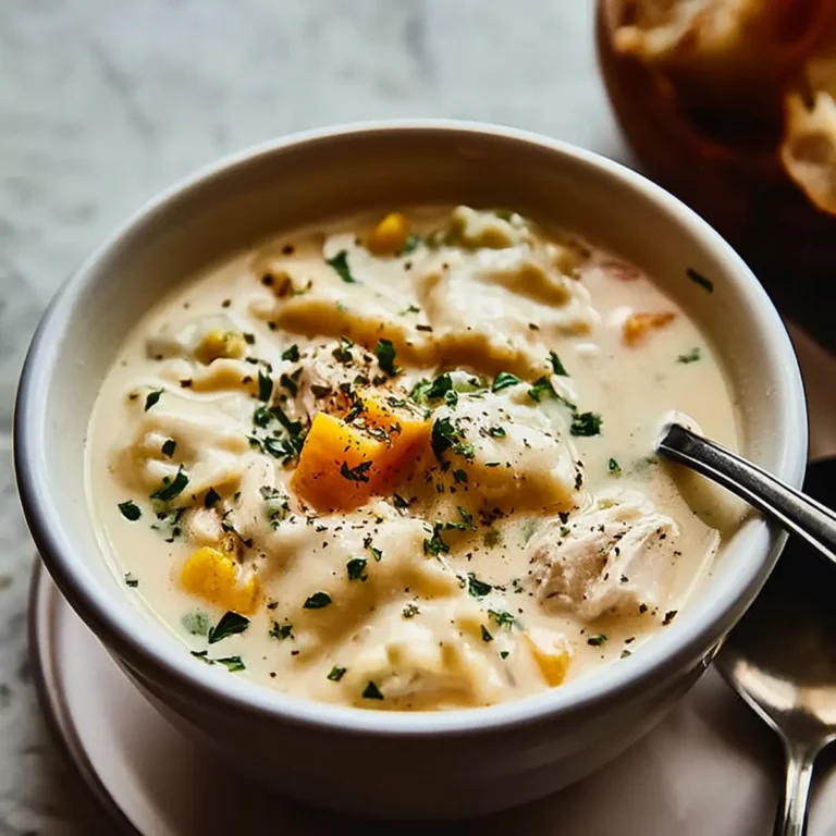 White Chicken Lasagna Soup