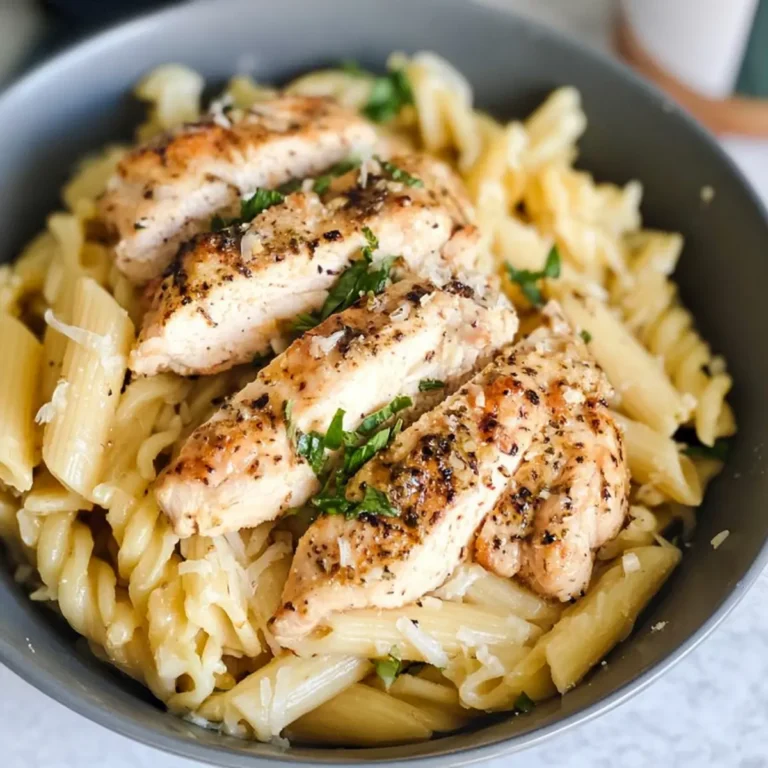 garlic parmesan chicken pasta