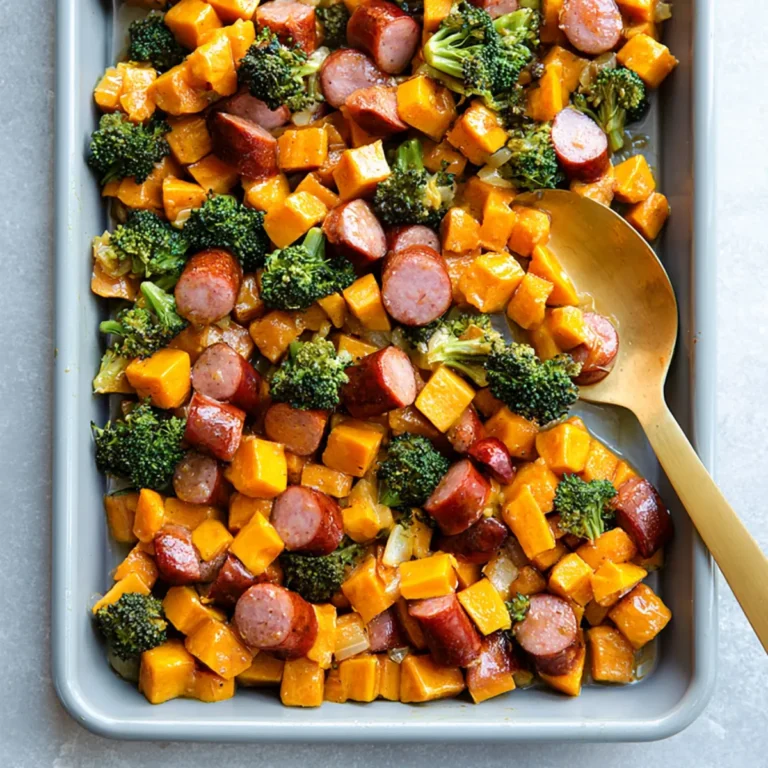 honey garlic sausage sweet potatoes