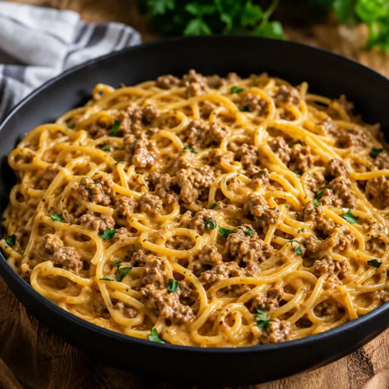 Beef and Garlic Butter Pasta