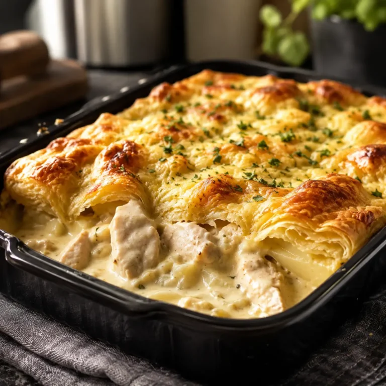 Cheesy Chicken Crescent Bake