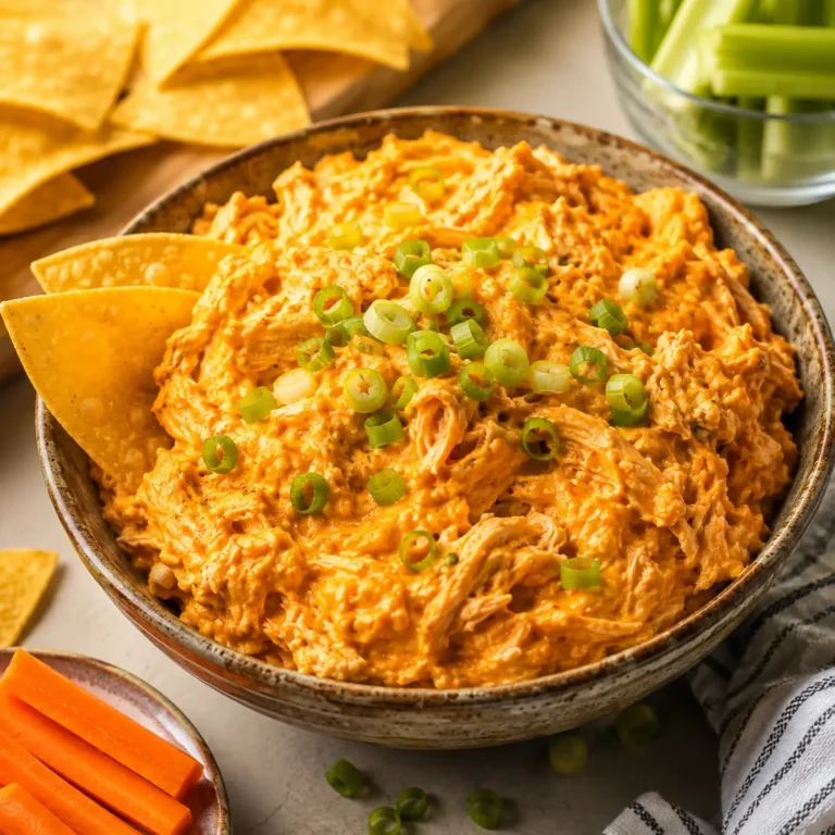 Cheesy Crockpot Buffalo Chicken Dip