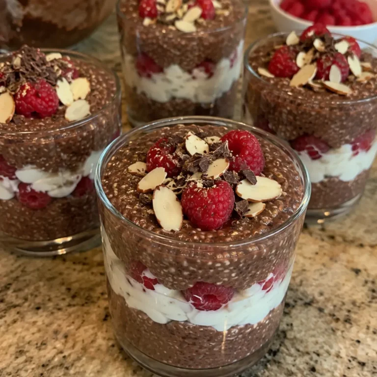 Chocolate Chia Pudding Parfaits