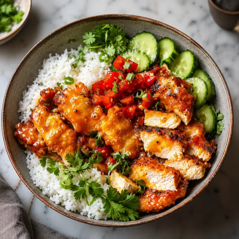 Crispy Crunchy Honey Cajun Chicken Bowls