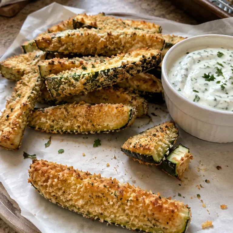 Crispy Parmesan Zucchini Fries