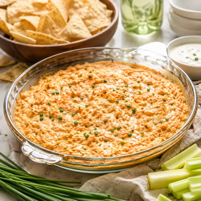Greek Yogurt Buffalo Chicken Dip without Cream Cheese