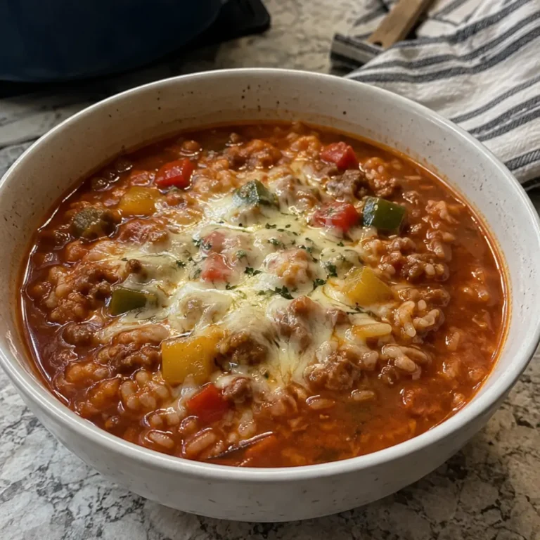 Healthy Stuffed Pepper Soup