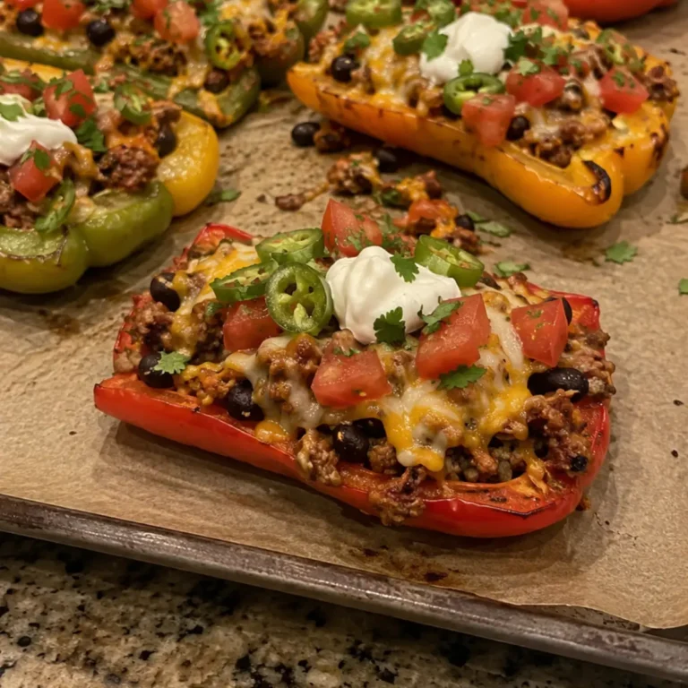 Loaded Bell Pepper Nachos