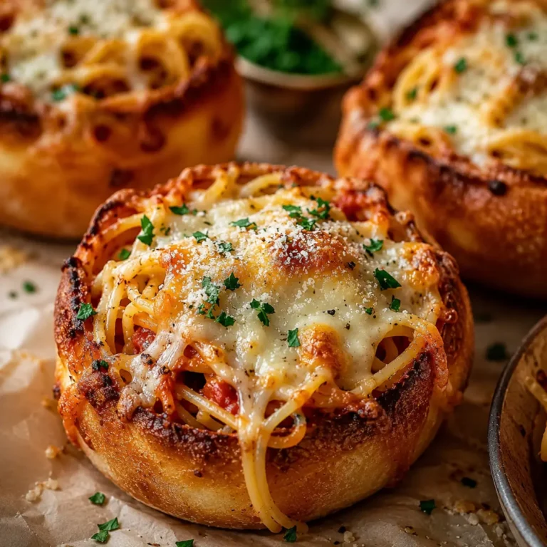 Spaghetti Garlic Bread