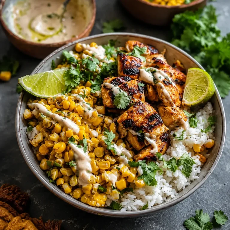 Street Corn Chicken Rice Bowl
