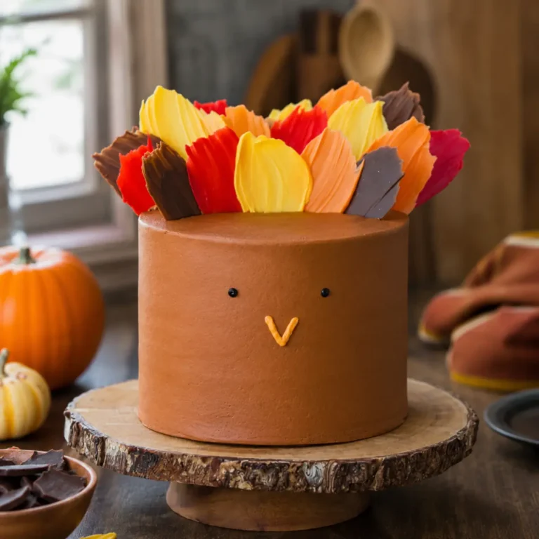 Turkey Brushstroke Cake